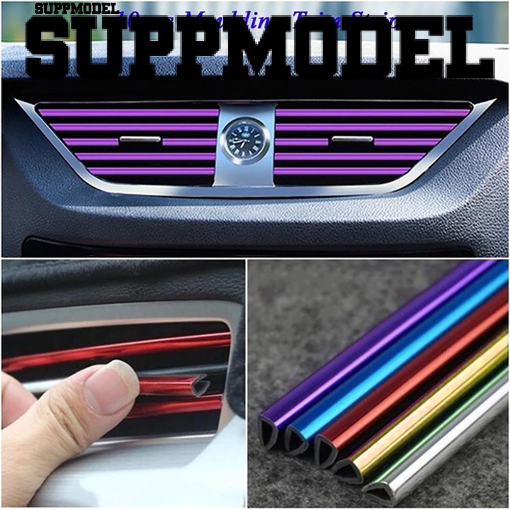 Suppmodel 10Pcs Strip Trim Moulding AC Mobil Ukuran 20cm