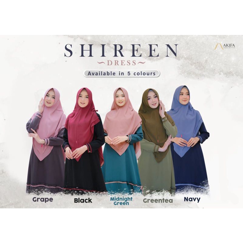 READY stok SHIREEN Dress By akifa