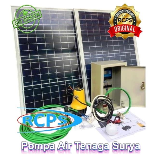 PAKET PROMO POMPA AIR TENAGA SURYA / SOLAR CELL 100WP