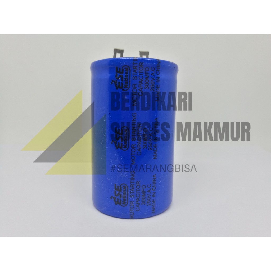 KAPASITOR DINAMO 300UF CAPASITOR STARTING 300UF KAPASITOR START 300UF MERK ESE NATIONAL