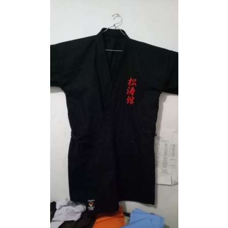 Karategi hitam kuro gi tegi dogi baju Karate costum Inkai