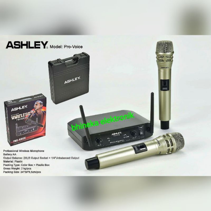 MIC WIRELESS ASHLEY PRO VOICE MIC HANDHELD