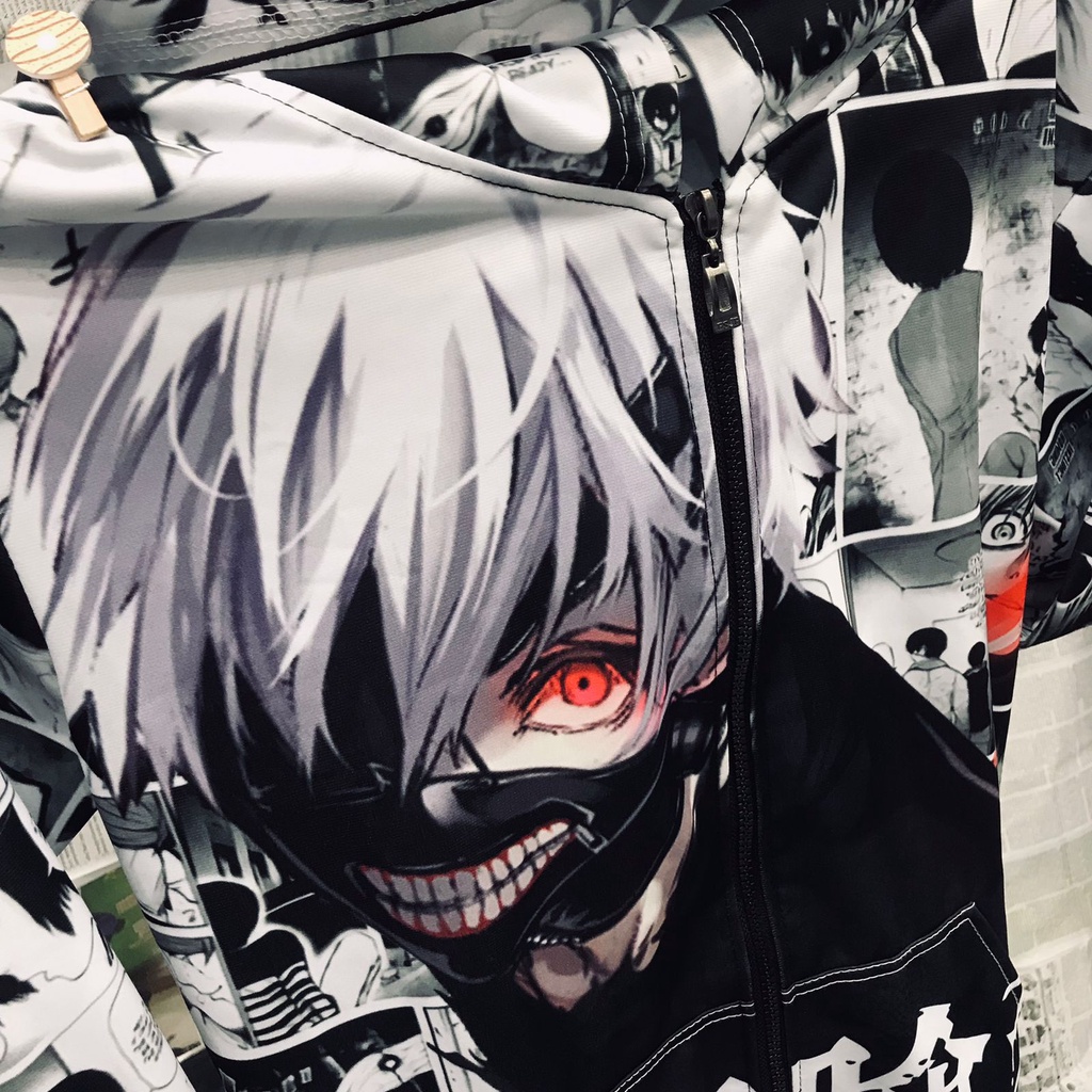 Jaket Kaneki Fullprint Tokyo Ghoul