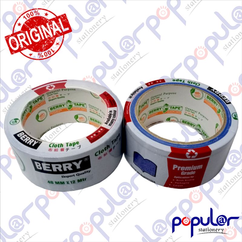 

Lakban Kain Berry Warna 2 Inch 48 mm x 12 meter