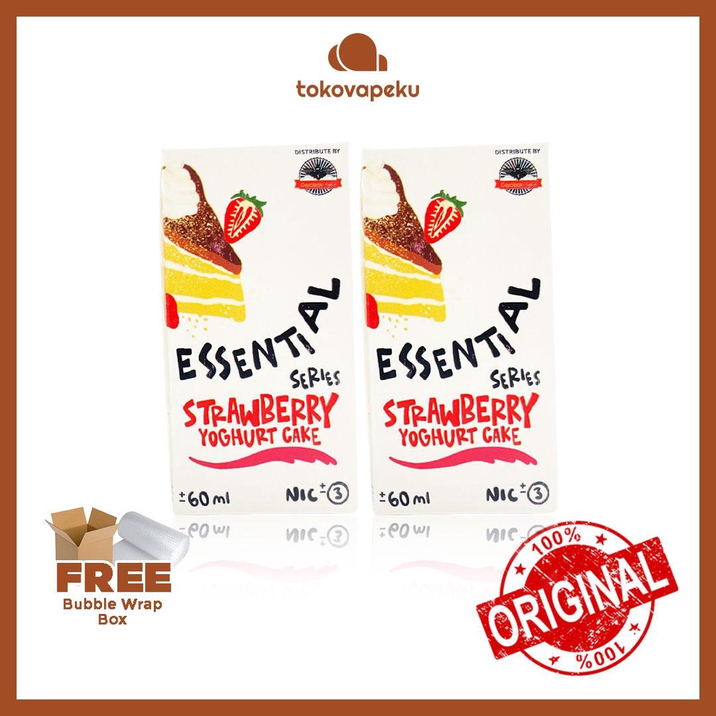 ESSENTIAL SERIES STRAWBERRY YOGHURT CAKE ESSENTIAL 60ML by SOG