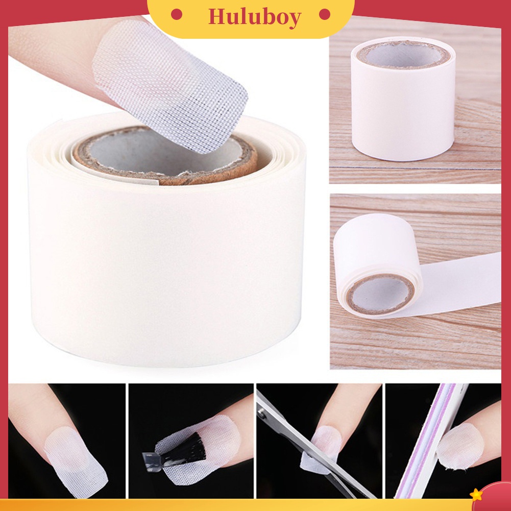 Huluboy Huluboy♡ Stiker Wrap Pelindung Kuku Palsu Akrilik UV Gel 100cm Untuk Manicure