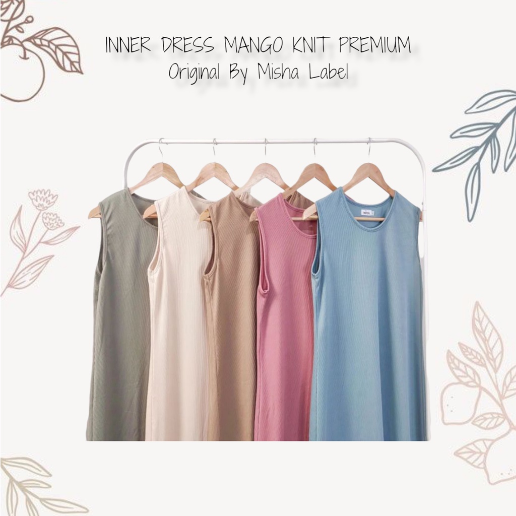 (PREMIUM) INNER DRESS RAJUT KNIT MANGO PREMIUM BY MISHA LABEL