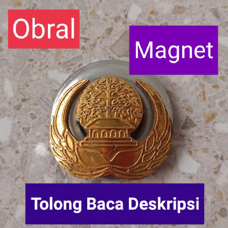 OBRAL - MENGHABISKAN STOCK LAMA - PIN KORPRI PENITI &amp; MAGNET - PRODUK CAMPUR - BARANGNYA TIDAK SANGAT SEMPURNA - NO COMPLAIN - HARGA SESUAI KUALITAS - TERIMA KASIH CUSTOMERS BIJAK