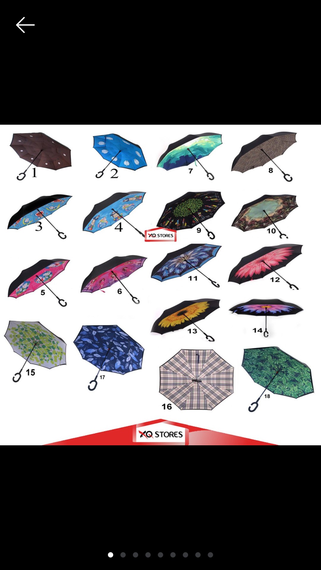 Payung Mobil Terbalik / Payung Gagang C Motif / Payung Gagang C / Payung Mobil / Payung / Umbrella