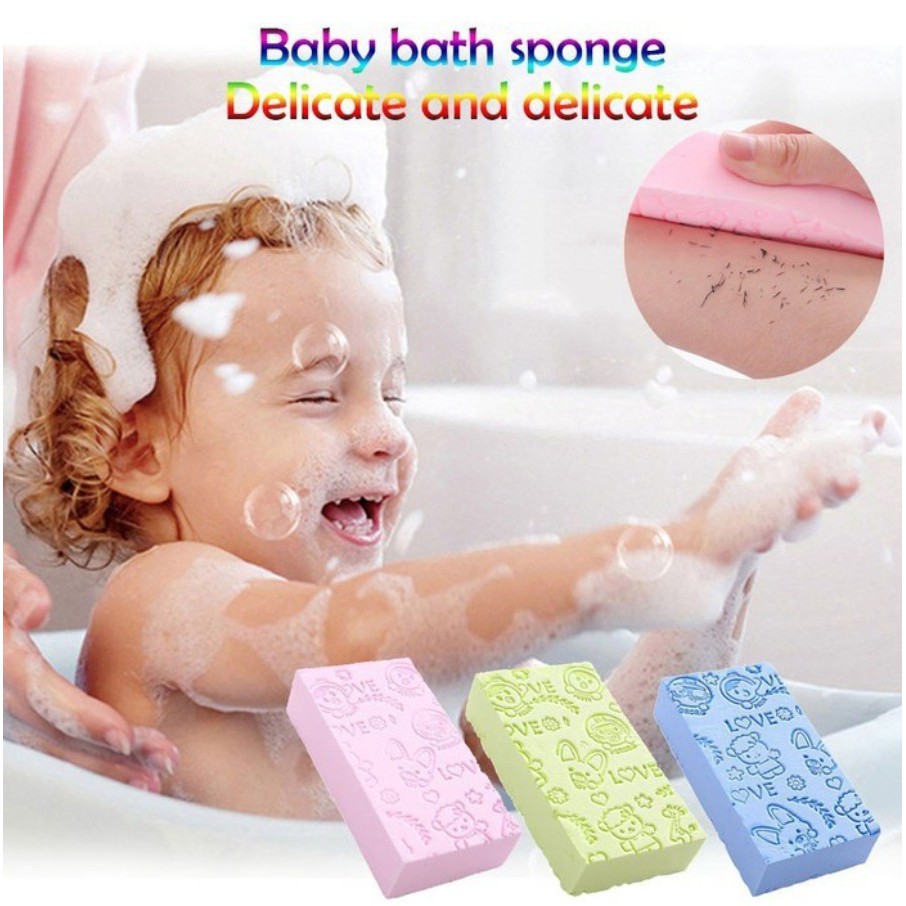 Spon sponge spons busa mandi lembut anak &amp; dewasa