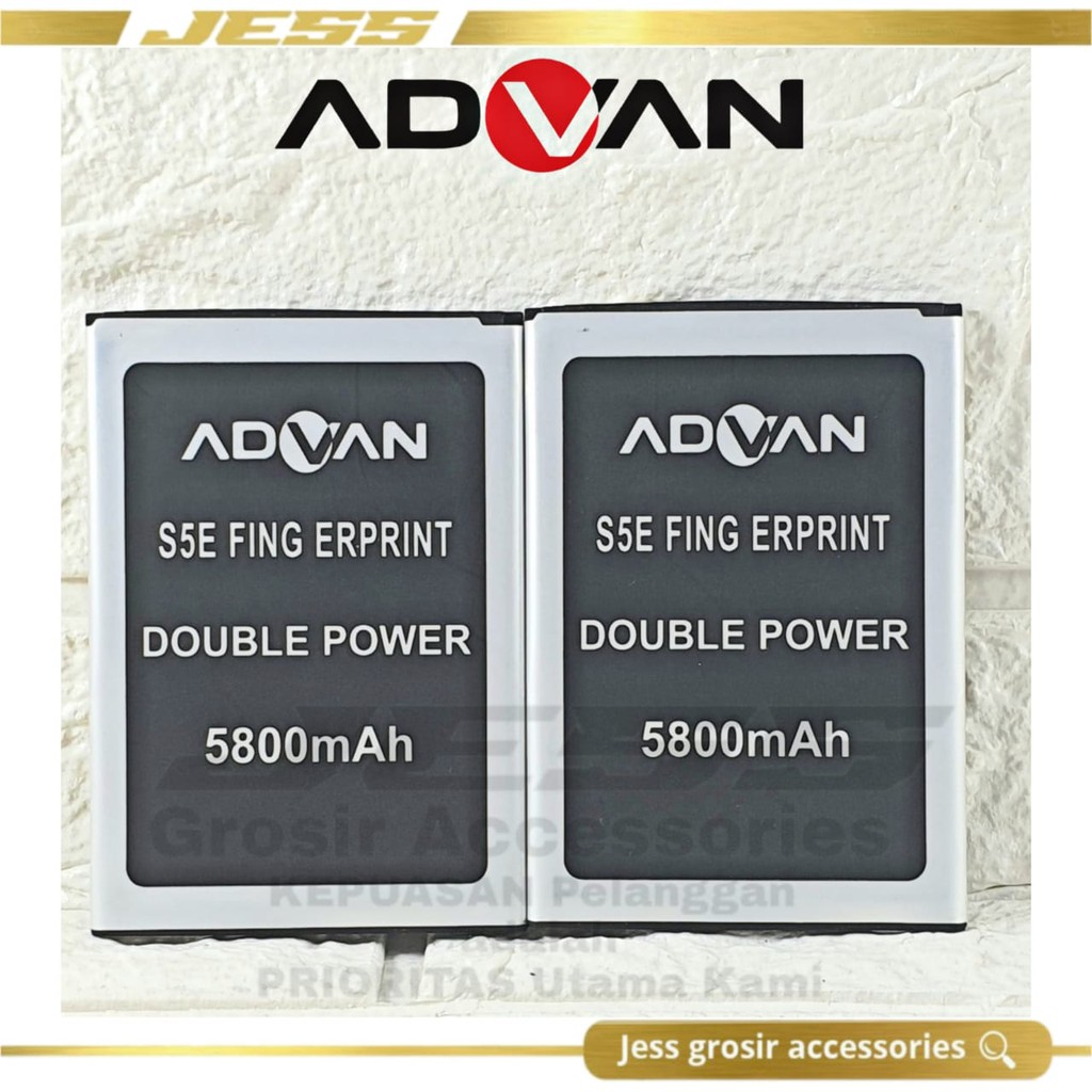 Baterai Original Double Power ADVAN Vandroid S5E Fingerprint Battery Advan S5EFingerprint Model I5D 5.0 Inchi