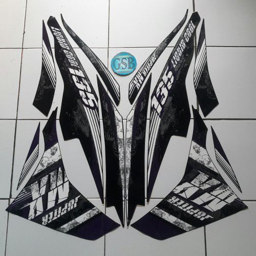 Stiker motor New Jupiter Mx 135 2013 ungu
