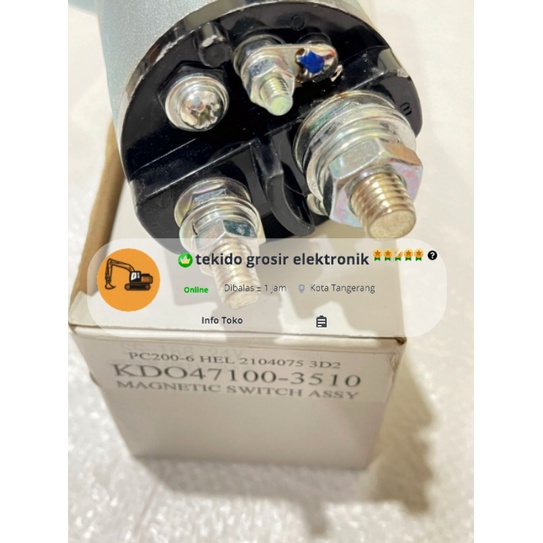 SELENOID STARTER PC200-7 GD511 KD047100-3510