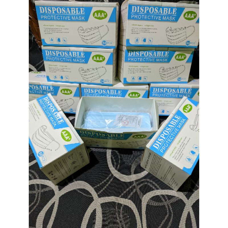 masker 3ply masker medis earloop isi 50pcs