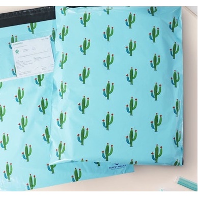 Polymailer | Plastik Packing | Plastik Packing Online | Motif Cactus