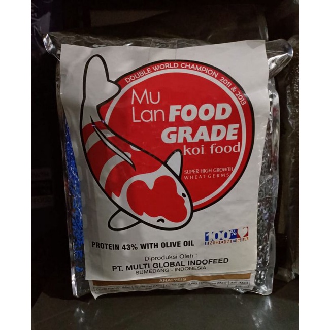 Pakan Koi - MULAN KOI FOOD, GROWTH size M Floating 5kg