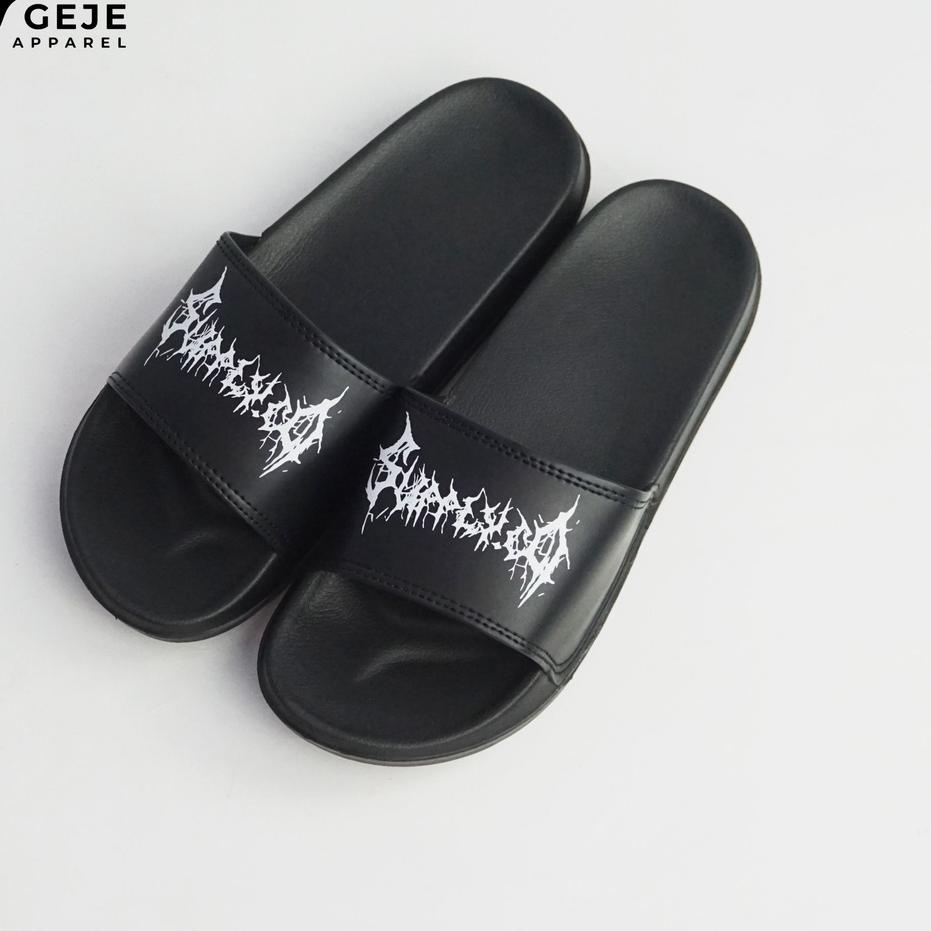 Serbuuuu.. [SDL0008-10] Sandal slop / Sandal Slide / sendal slide slippers  Footwear original Supply