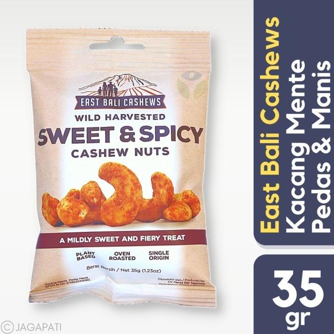 

East Bali Cashews - Sweet & Spicy Cashew Nuts 35 gr - Cemilan Kacang