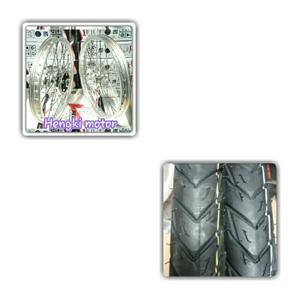 velg vixion new lebar   velg silver ukuran 185 x17 wm silver   plus ban full baru