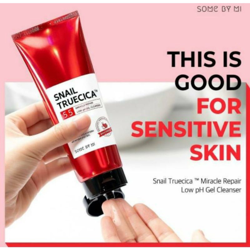 [BPOM] SOMEBYMI Some By Mi Snail Truecica Miracle Repair Low pH Gel Cleanser 100ml