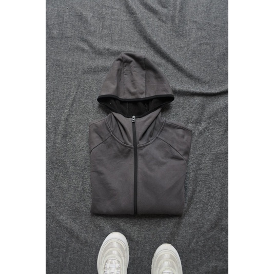 Hoodie Zipper Uniqlo Second