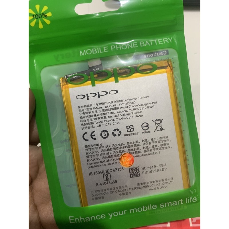 Battery batterai baterai OPPO NEO 10 A39 A57 BLP 619 ORIGINAL