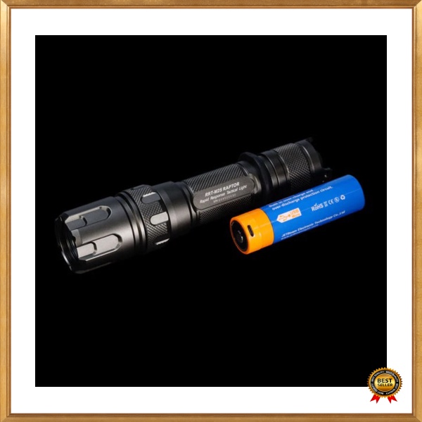Unik JETBeam RRT-M2S Raptor Flashlight Laser LED WP-T2 480 Lumens - Black Limited