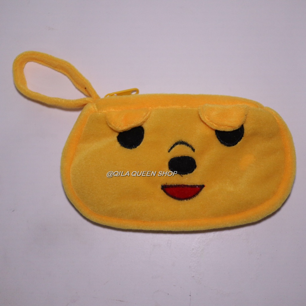 DOMPET KARAKTER BONEKA BAHAN VELBOA,TEMPAT PENSIL BAHAN