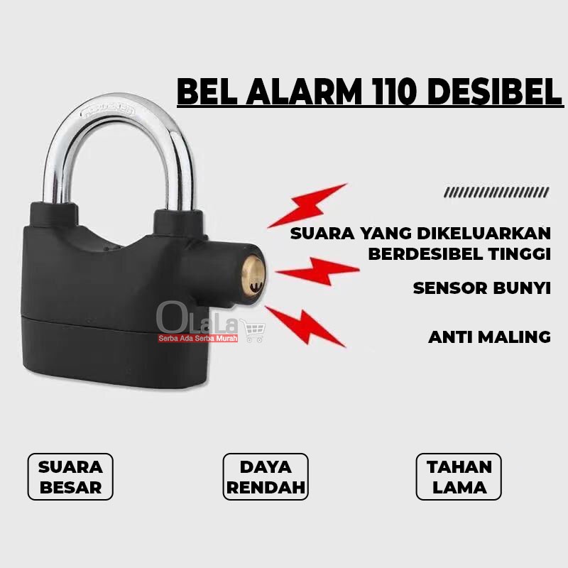 KUNCI PENGAMAN - GEMBOK ALARM SENSOR OLL-LOCK1110/1111