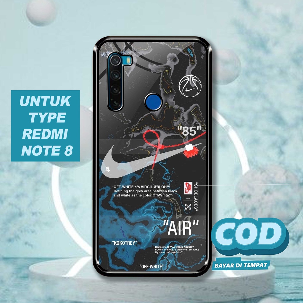 SRC Case Hardcase Xiaomi Redmi Note 8 Motif Air Nike Glossy 2D Terbaru Casing Sarung Hp Softcase Aer