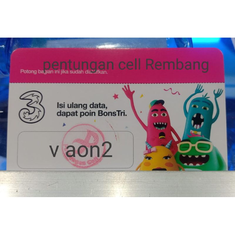 vo kuota three tri aon 2gb lokal branch semarang