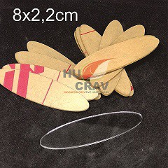 

Akrilik Papan Nama Dada Acrylic Name Tag Transparan Oval 8x2,2cm