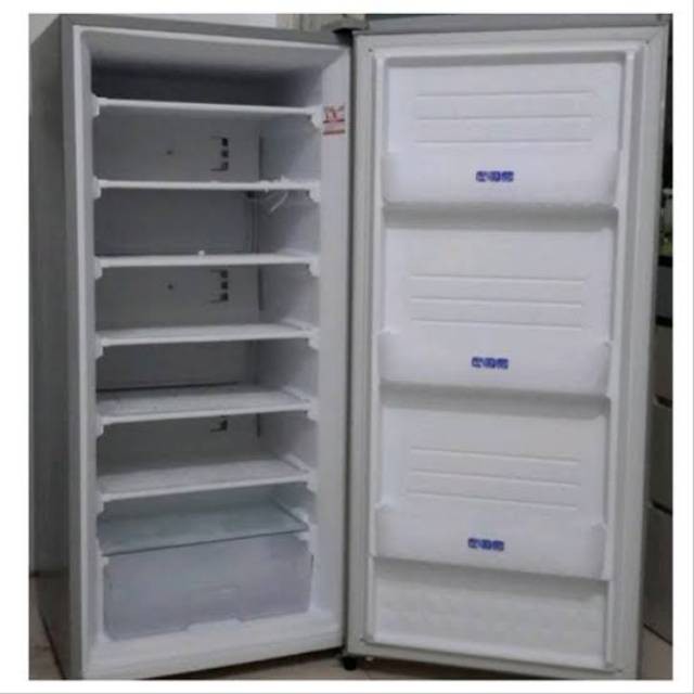 SHARP FJ-M189N-SS FREEZER ASI Es Batu 6 RAK 158 Liter FJM189N Resmi