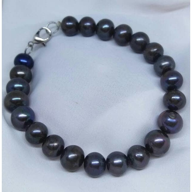 Gelang Mutiara Hitam Asli Lombok Air Tawar