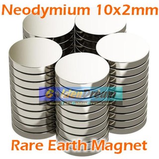 STRONG MAGNET NEODYMIUM 10X2MM SILINDER DIAMETER 10 TEBAL 2 MM N52