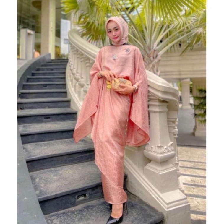 Set BATWING LACE VISCOSE ATAU TANPA LACE