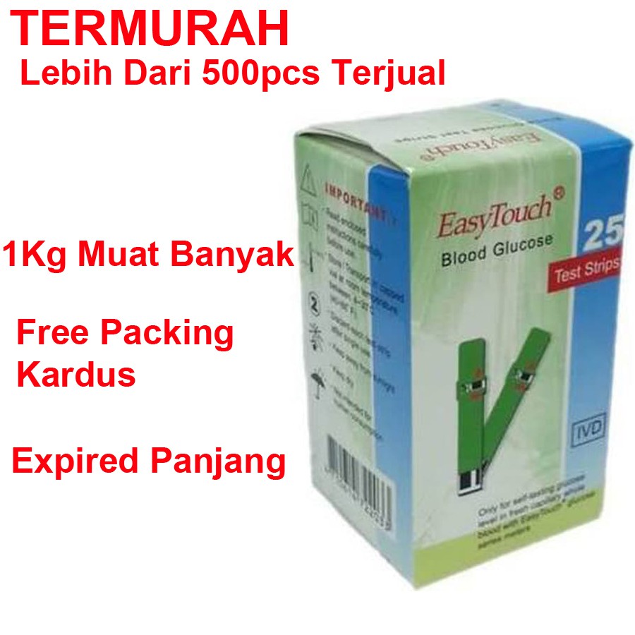 READY LANGSUNG KIRIM STRIP GULA DARAH EASY TOUCH MURAH EXP PANJANG / REFILL GULA DARAH