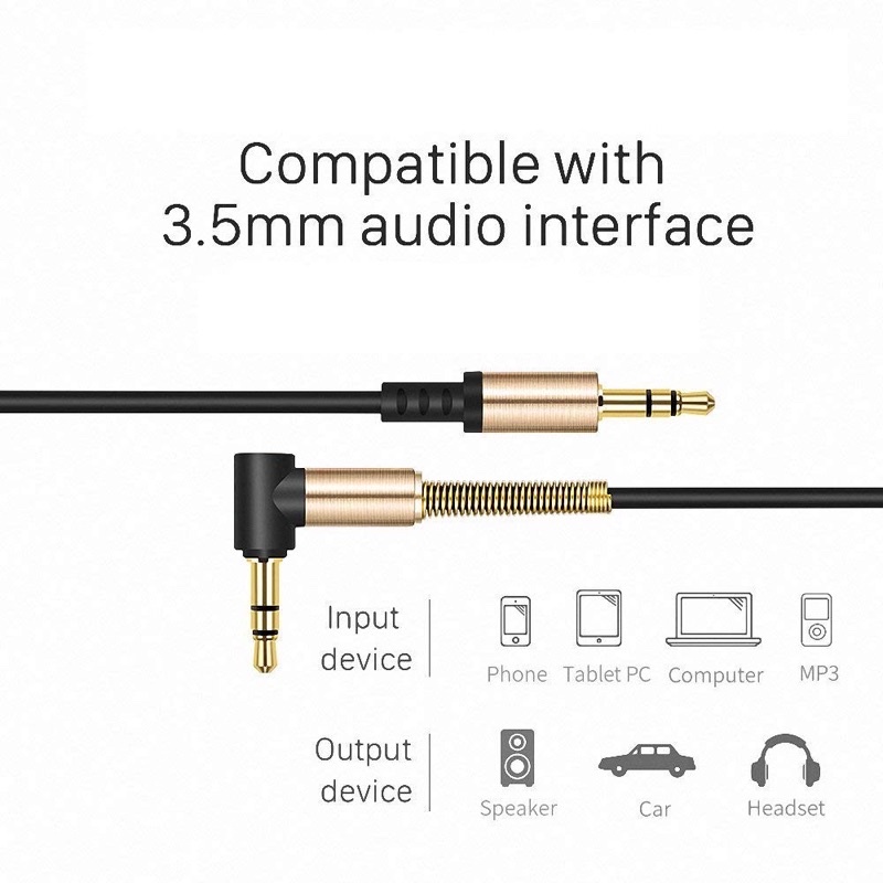 GROSIR KABEL AUX 3.5MM LOGON AX3 ORIGINAL SUARA HD JERNIH