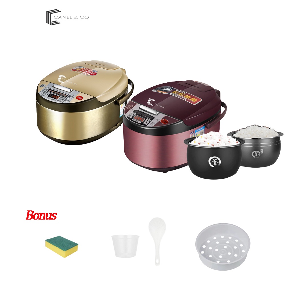 CANEL & CO Penanak Nasi  2L Multifungsi  (Memasak dan Mengukus dll) Rice Cooker Smart Touch Screen 2