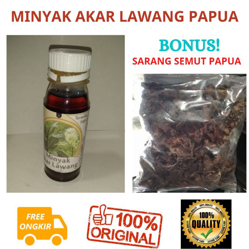 MINYAK AKAR LAWANG PAPUA ASLI HERBAL KHAS PAPUA