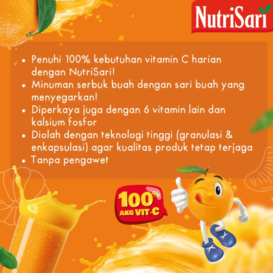 NutriSari Powder Drink Refill 500 gram - Lemon Tea