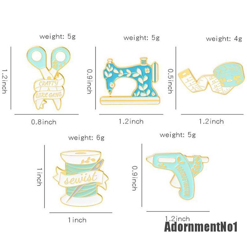 (Adornmentno1) 1pc Bros Pin Enamel Desain Mesin Jahit