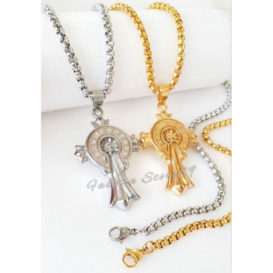 New Fashion Rohani Kalung Rohani Fashion Titanium Impor Antikarat Model Fashion Salib titanium perhiasan Fashion Rohan