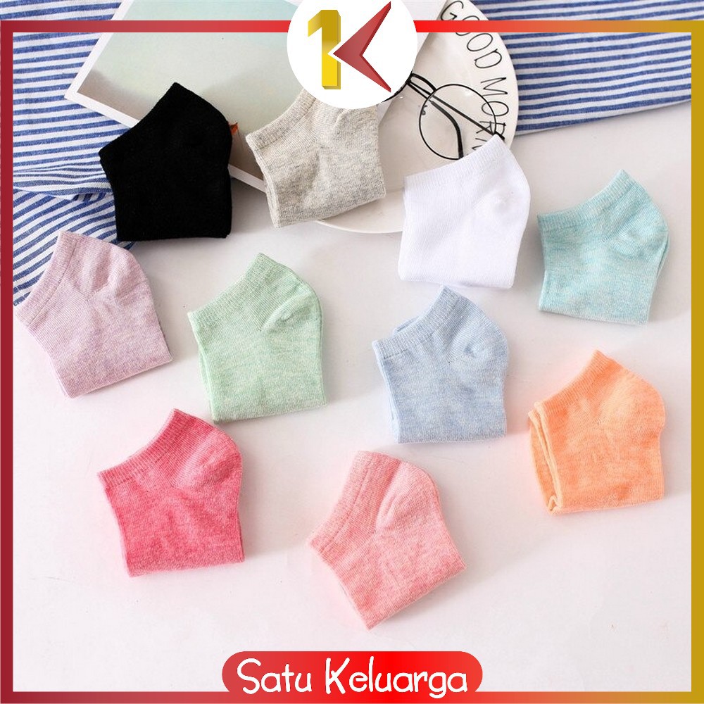 SK-P59 Kaos Kaki Semata Kaki Polos / Kaus Kaki Wanita / Kaos Kaki Ankle Dewasa / Short Socks Import-6