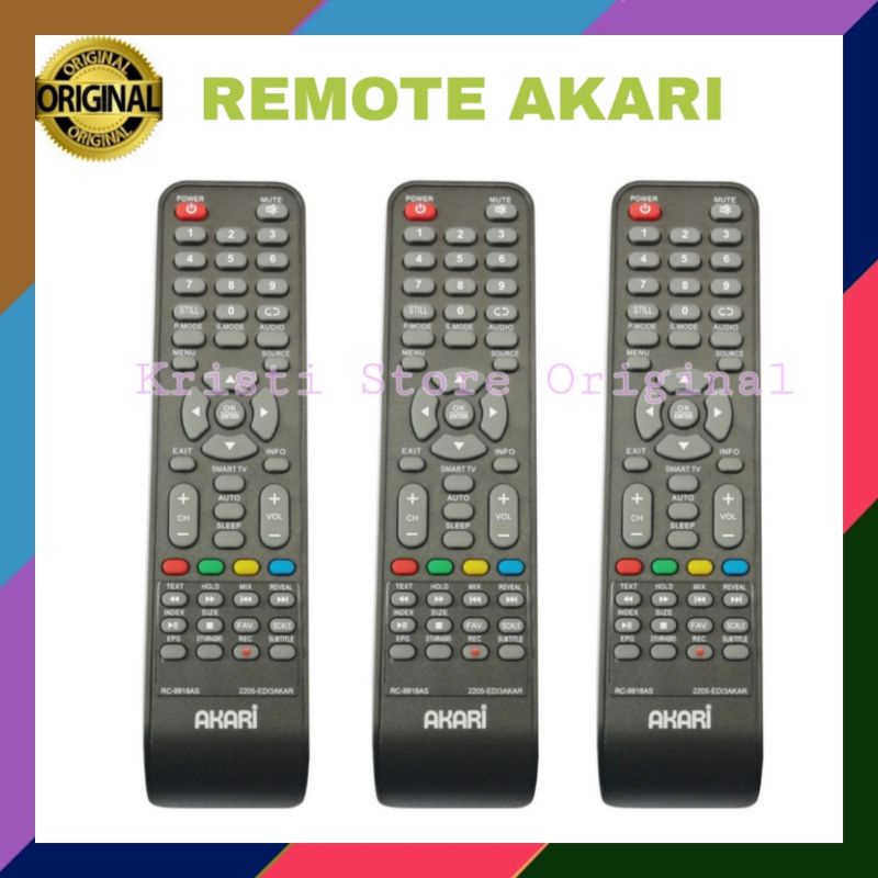 Remote AKARI Original TV Seri RC-9918AS Best Quality