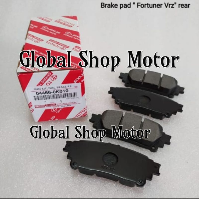 kampas rem belakang Fortuner vrz brake pad rear Fortuner vrz