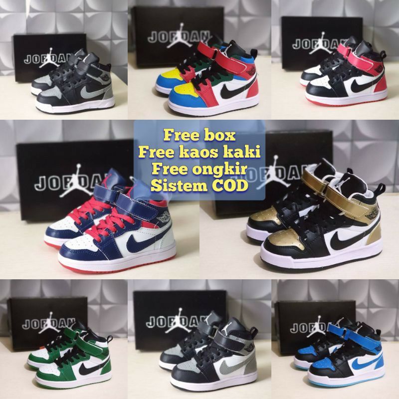 Sepatu Anak Cowo Jordan Nike Air Jordan 1 Premium