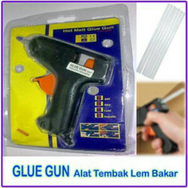 Lem Tembak Listrik / Glue Gun Listrik Free Isi Lem