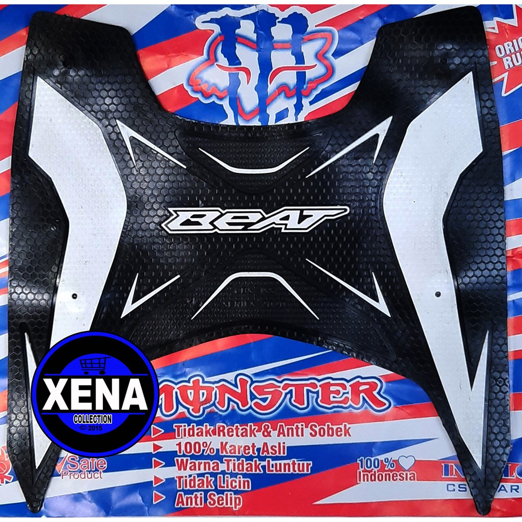 Monster Karpet BEAT FI New 2020 2021 full karet / pinjakan alas kaki Honda beat CBS ISS,Street,Delux