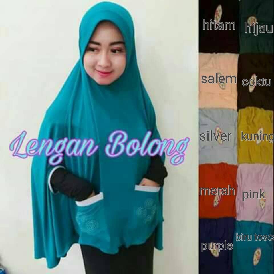Ykb Jilbab jilbab lengan bolong - Hijau Tosca